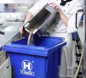 Used cooking oil wheel bin